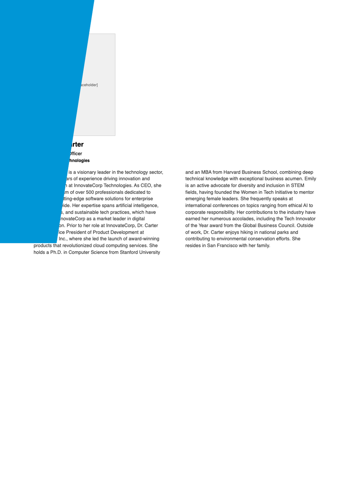 Professional HP executive bio with photo and career highlights_variant_1